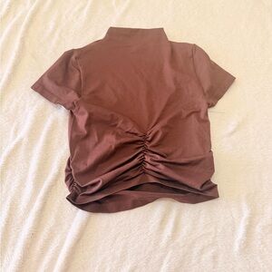 Eye Candy Chocolate Short Sleeve Top